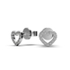 White Gold Heart Diamond Earrings 317641121 from the manufacturer of jewelry LUNET JEWELERY at the price of $286 UAH: 10