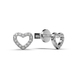 White Gold Heart Diamond Earrings 317641121 from the manufacturer of jewelry LUNET JEWELERY at the price of $286 UAH: 7