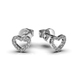 White Gold Heart Diamond Earrings 317641121 from the manufacturer of jewelry LUNET JEWELERY at the price of $286 UAH: 8