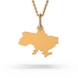 Ukraine Map Red Gold Pendant 128472400 from the manufacturer of jewelry LUNET JEWELERY at the price of $98 UAH: 5