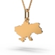 Ukraine Map Red Gold Pendant 128472400 from the manufacturer of jewelry LUNET JEWELERY at the price of $98 UAH: 9