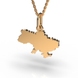 Ukraine Map Red Gold Pendant 128472400 from the manufacturer of jewelry LUNET JEWELERY at the price of $98 UAH: 8
