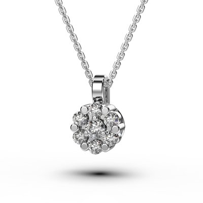 White Gold Diamond Necklace 12921521 from the manufacturer of jewelry LUNET JEWELERY at the price of $379 UAH.