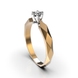 Каблучка з комбінованого золота, з діамантом 219572421 від виробника ювелірних прикрас LUNET JEWELLERY по ціні 26 572 грн грн: 8