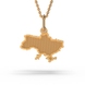 Ukraine Map Red Gold Pendant 128492400 from the manufacturer of jewelry LUNET JEWELERY at the price of $80 UAH: 4