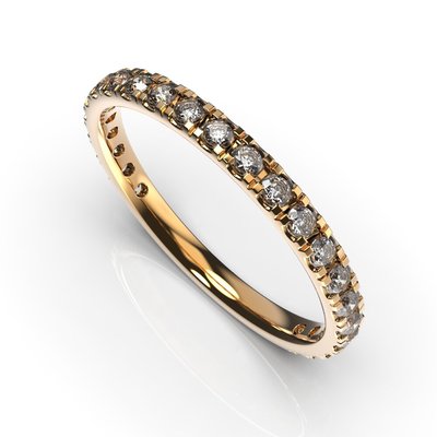 Red Gold Diamond Wedding Ring 210462421 from the manufacturer of jewelry LUNET JEWELERY at the price of $587 UAH.