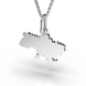Ukraine Map White Gold Pendant 128461100 from the manufacturer of jewelry LUNET JEWELERY at the price of $106 UAH: 10