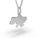 Ukraine Map White Gold Pendant 128461100 from the manufacturer of jewelry LUNET JEWELERY at the price of $106 UAH: 8