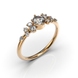 Red Gold Diamonds Ring 213512421
