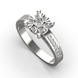 White Gold Diamond Ring 23651121 from the manufacturer of jewelry LUNET JEWELERY at the price of  UAH: 1