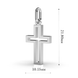 White Gold Cross without Stones 19861100