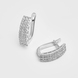 Сережки з білого золота, з діамантами 34841121 від виробника ювелірних прикрас LUNET JEWELLERY по ціні 53 426 грн грн: 1