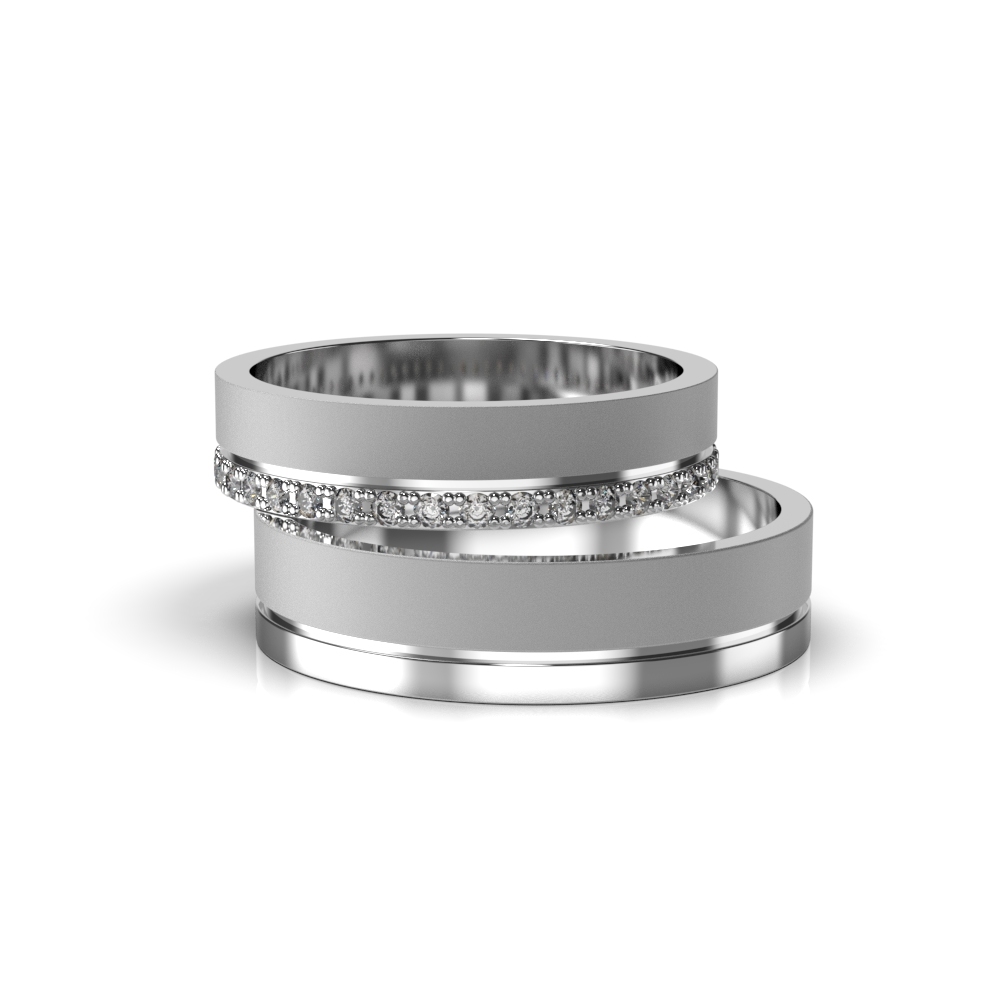 White Gold Wedding Ring 216161100