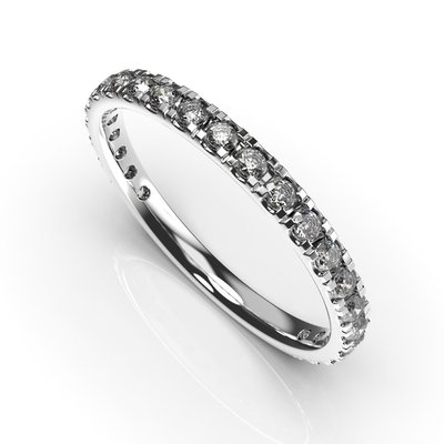 White Gold Diamond Wedding Ring 210451121 from the manufacturer of jewelry LUNET JEWELERY at the price of $581 UAH.