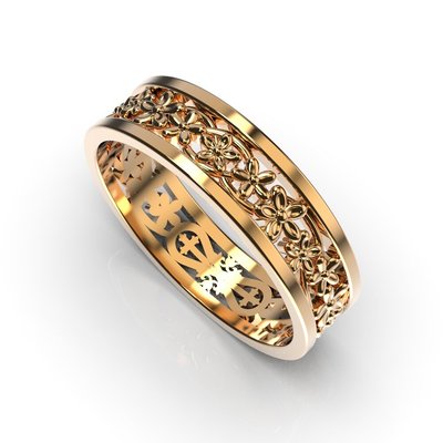 Red Gold Wedding Ring without Stones 20572400 from the manufacturer of jewelry LUNET JEWELERY at the price of $200 UAH.