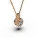 Red Gold Diamond Necklace 14692421