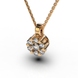 Red Gold Diamond Necklace 14692421