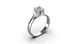 White Gold Diamonds Ring 24301121 from the manufacturer of jewelry LUNET JEWELERY at the price of  UAH: 4