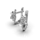 White Gold Diamond Earrings 314021121
