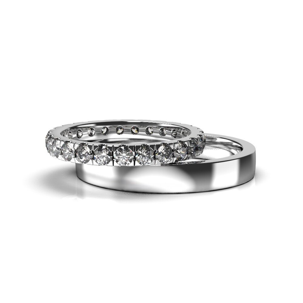 White Gold Diamond Wedding Ring 27221121