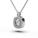 White Gold Diamond Necklace 17921121
