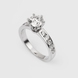 White Gold Diamonds Ring 213361121 from the manufacturer of jewelry LUNET JEWELERY at the price of $6 777 UAH: 1
