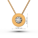 Red Gold Diamond Necklace 14782421