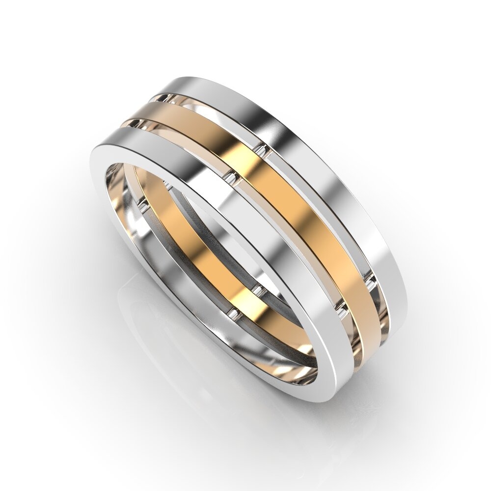 Mixed Metals Wedding Ring 211481100