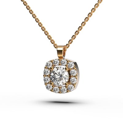 Red Gold Diamond Necklace 17932421 from the manufacturer of jewelry LUNET JEWELERY at the price of $756 UAH.
