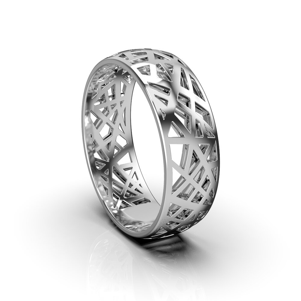 White Gold Wedding Ring 211511100