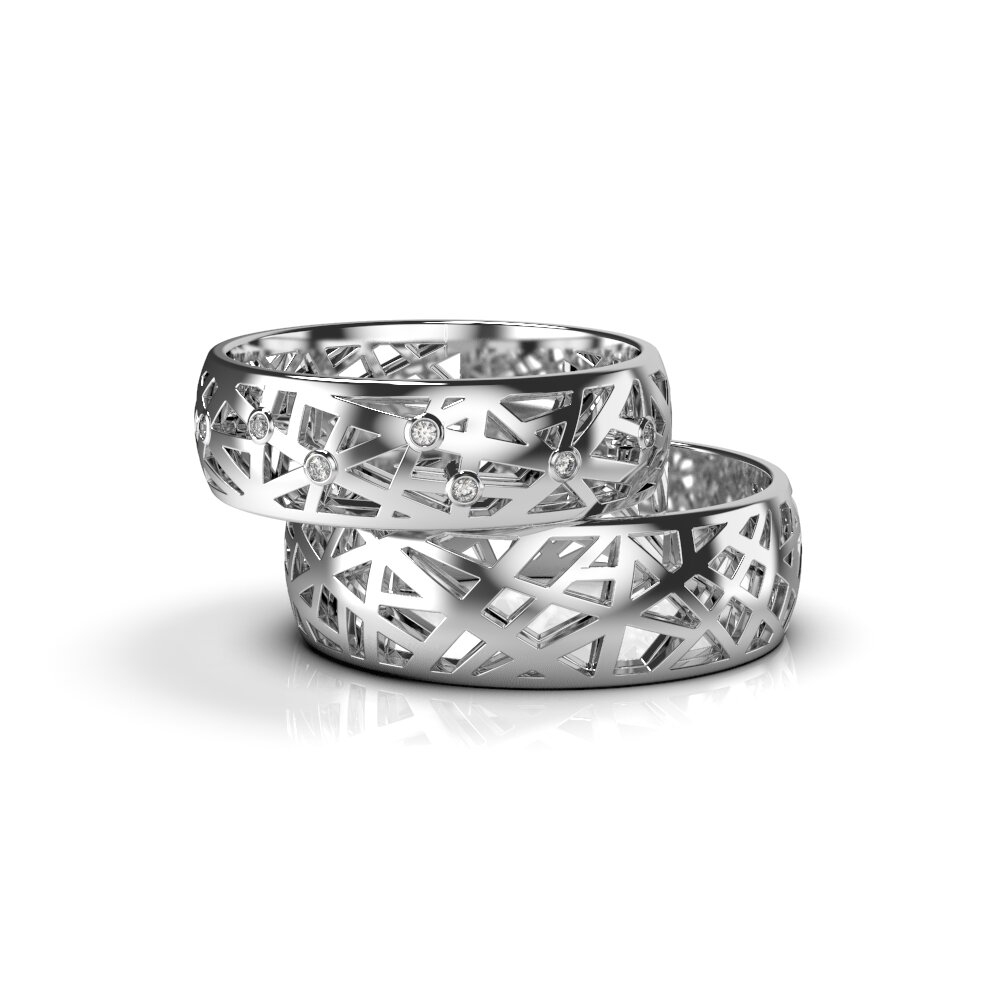White Gold Wedding Ring 211511100