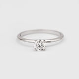 White Gold Diamond Ring 227841121 from the manufacturer of jewelry LUNET JEWELERY