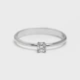 White Gold Diamond Ring 234771121 from the manufacturer of jewelry LUNET JEWELERY
