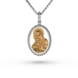 Підвіска-іконка Божа Матір з комбінованого золота, з діамантами 132771121 від виробника ювелірних прикрас LUNET JEWELLERY по ціні 24 442 грн грн: 4