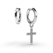 White Gold Diamond Earrings with cross 316251121 from the manufacturer of jewelry LUNET JEWELERY at the price of $929 UAH: 8