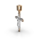 Хрест чоловічий «Трьох Святих» з комбінованого золота 114301100