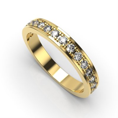 Кольцо с красного золота, с бриллиантами 29292421 от производителя ювелирных украшений LUNET JEWELLERY по цене 18 081 грн грн.