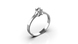White Gold Diamond Ring 25101121 from the manufacturer of jewelry LUNET JEWELERY at the price of  UAH: 4