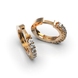Red Gold Diamond Earrings 314272421