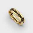 Обручка із жовтого золота, з чорними діамантами 239041622