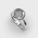 Перстень з білого золота, з діамантами 241201121 від виробника ювелірних прикрас LUNET JEWELLERY по ціні 35 336 грн грн: 1