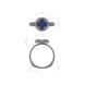 Перстень з білого золота, з діамантами 241201121 від виробника ювелірних прикрас LUNET JEWELLERY по ціні 35 336 грн грн: 6