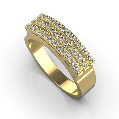 Кольцо с красного золота, с бриллиантами 22972421 от производителя ювелирных украшений LUNET JEWELLERY по цене 20 694 грн грн.