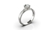White Gold Diamond Ring 23681121 from the manufacturer of jewelry LUNET JEWELERY at the price of  UAH: 4
