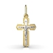 Хрестик «Дитячий» з комбінованого золота 11192400