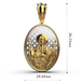 Ладанка золота Ікона Божої Матері 17122400 від виробника ювелірних прикрас LUNET JEWELLERY по ціні 25 780 грн грн: 12