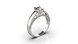 White Gold Diamond Ring 23621121 from the manufacturer of jewelry LUNET JEWELERY at the price of  UAH: 4
