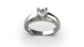 White Gold Diamond Ring 23621121 from the manufacturer of jewelry LUNET JEWELERY at the price of  UAH: 3