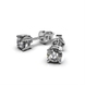 White Gold Diamond Earrings 310201121