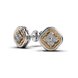 Сережки з комбінованого золота, з діамантами 334361121 від виробника ювелірних прикрас LUNET JEWELLERY по ціні 31 959 грн грн: 6